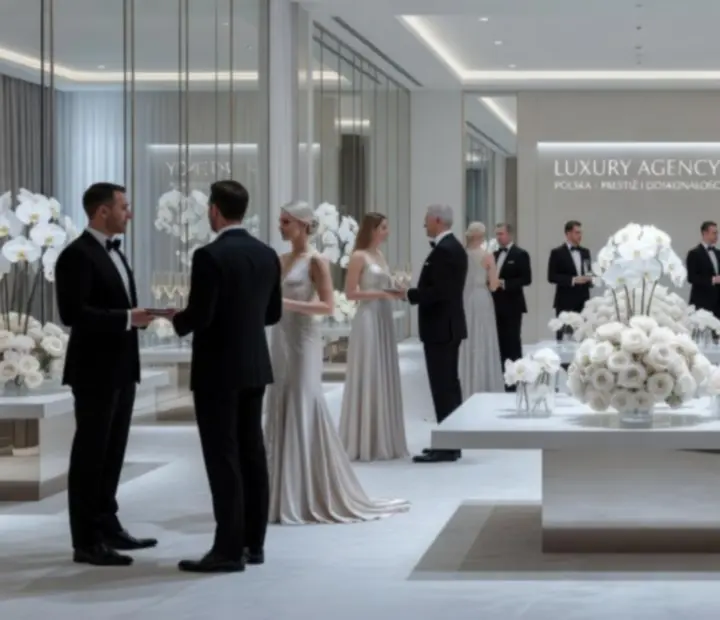 Przykładowe realizacje eventów: eleganckie sale, sceny i aranżacje stołów zrealizowane przez Wonderstar s. r. o.