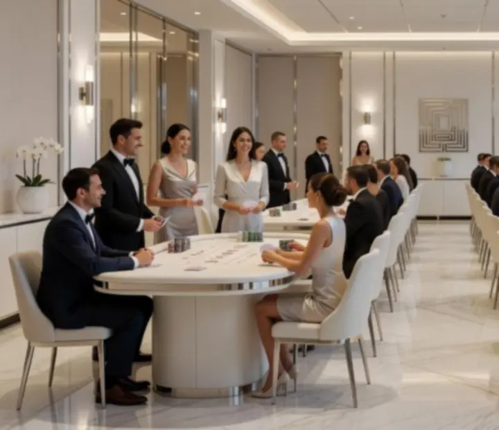 Interaktywny wieczór firmowy w stylu casino night z profesjonalną obsługą