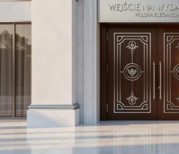 Wejście do prestiżowego obiektu eventowego w Polsce